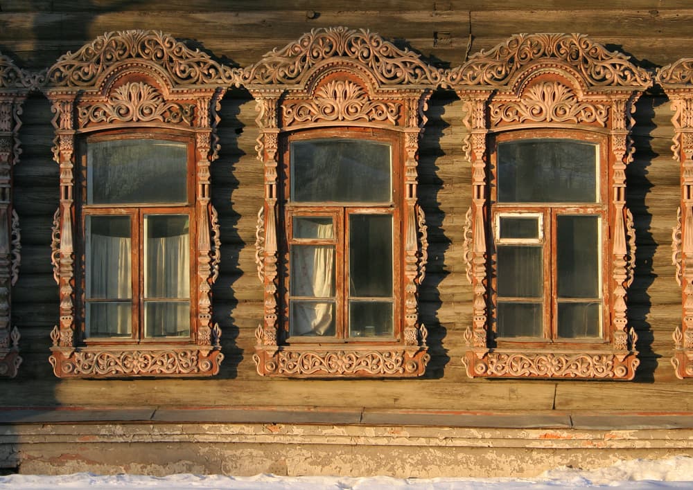Arte de ventanas talladas en Rusia